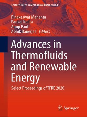 cover image of Advances in Thermofluids and Renewable Energy